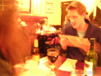 Benjamin and Rupert at the Caf� Rouge in Guildford