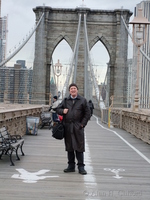 Alan on Brooklyn Bridge