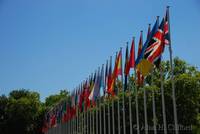 Flags at the Palais de l&rsquo;Europe, Strasbourg