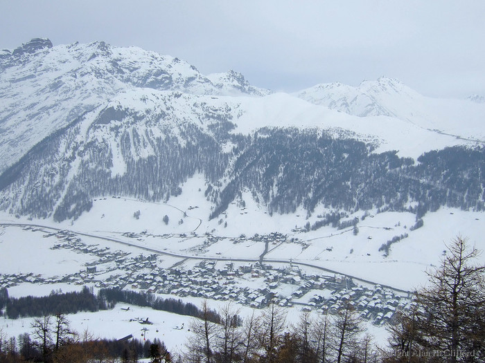View of Livigno from Costaccia